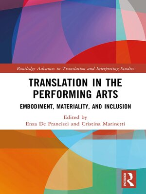 cover image of Translation in the Performing Arts